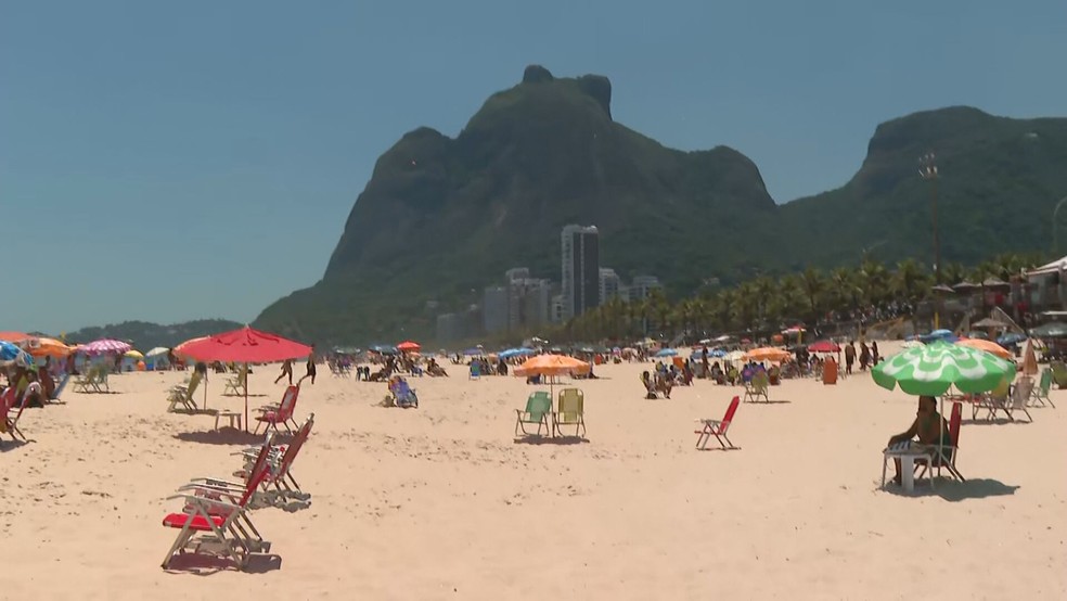 Rio registrou dia mais quente do ano no dia 28 de novembro: 40,4ºc — Foto: Reprodução/ TV Globo