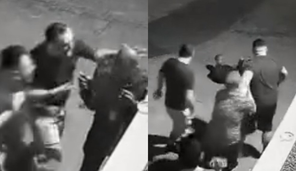 Porteiro agredido em São Paulo — Foto: Reprodução
