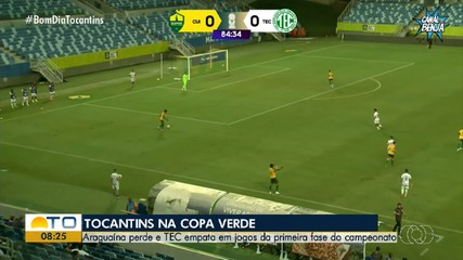 Araguaína perde e TEC empata em jogos da primeira fase da Copa Verde