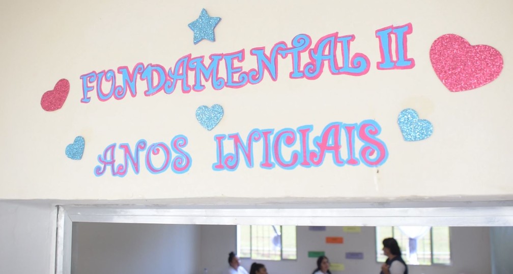 Unidade de ensino dentro da Penitenciária Feminina de Mogi Guaçu (SP) — Foto: Fernando Evans/g1