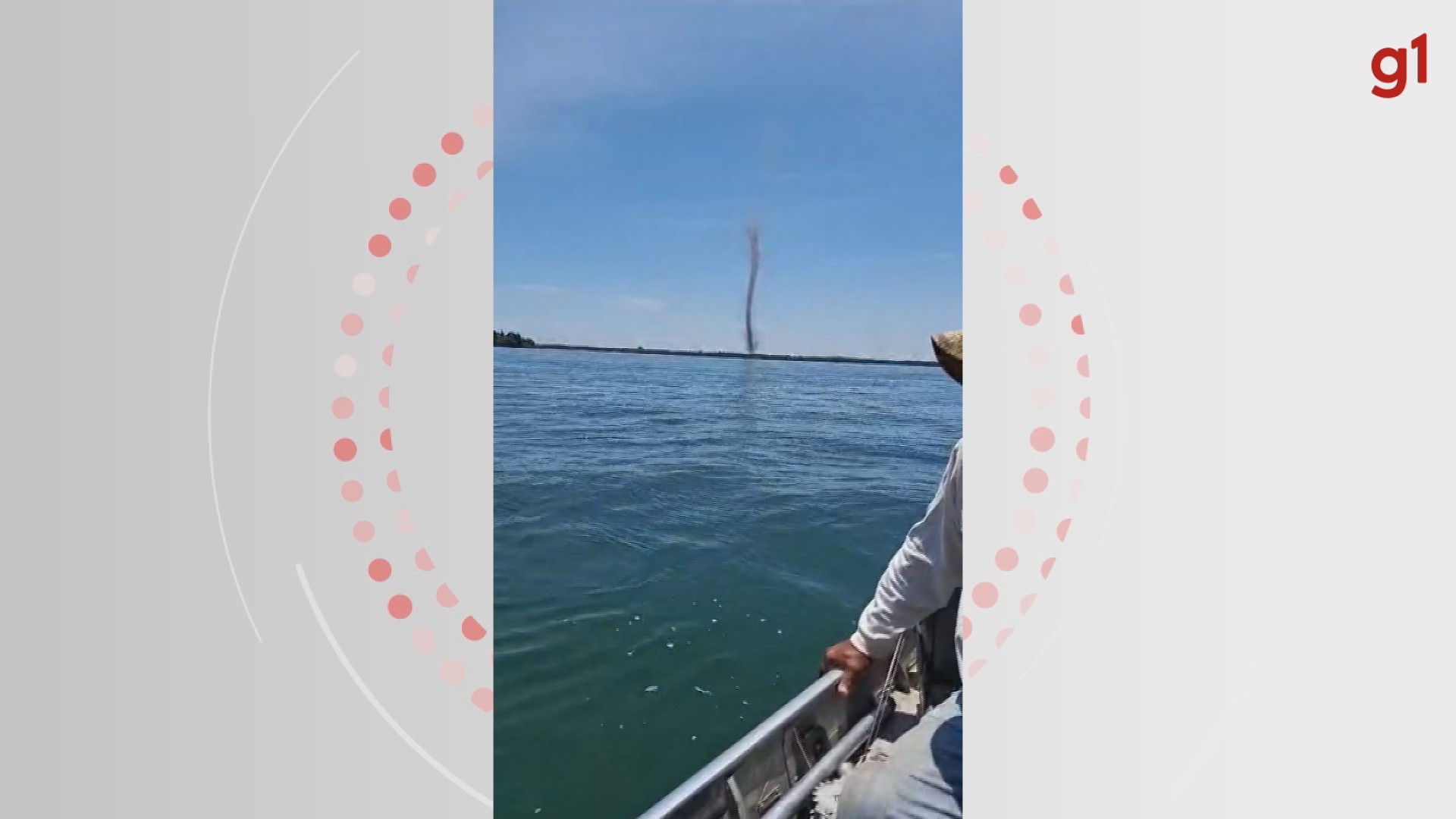 VÍDEO: Pescadores flagram redemoinho se formando próximo ao Rio Paraná