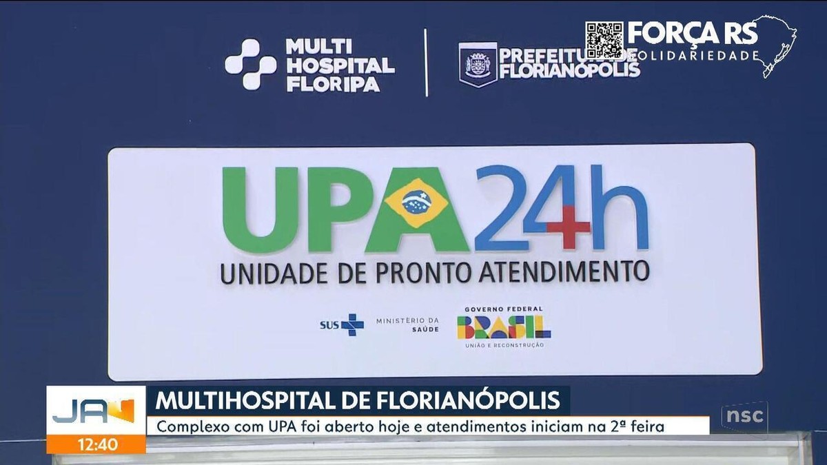 Complexo com novo hospital e UPA é aberto em Florianópolis; veja serviços e como chegar