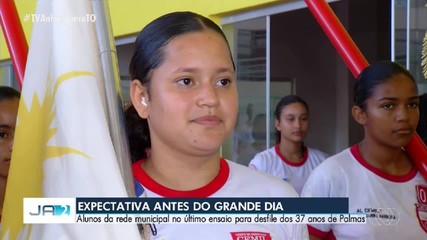 Estudantes se preparam para Desfile Cívico do aniversário de Palmas; confira o trajeto