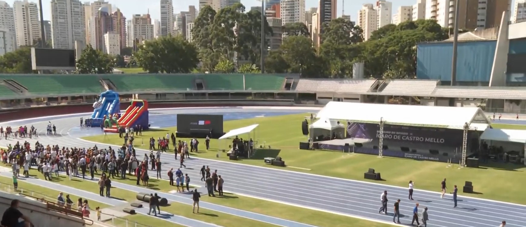 Estádio Olímpico do Ibirapuera é reinaugurado com primeira pista de nove raias da América Latina 