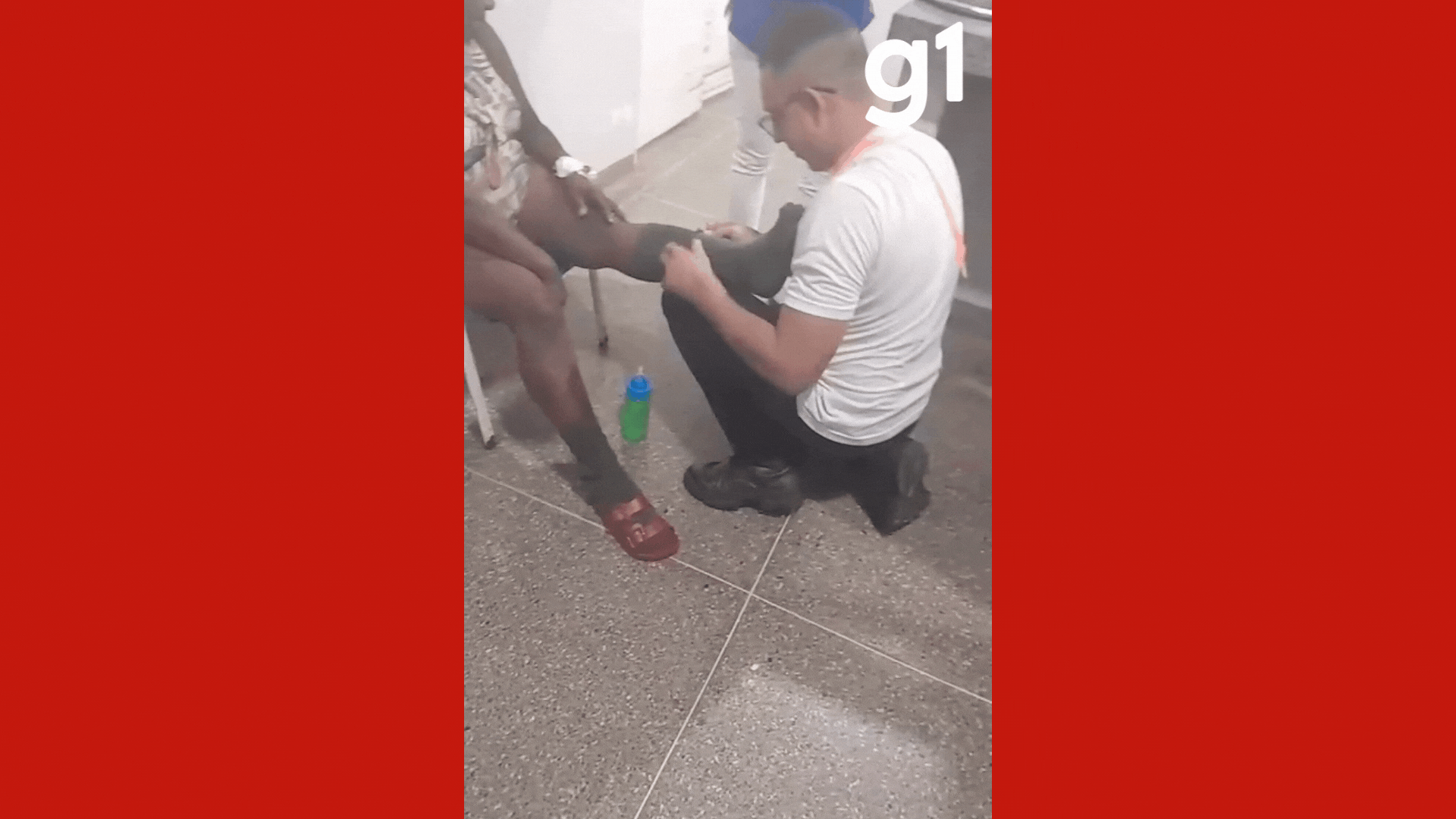 VÍDEO: técnico de enfermagem calça as próprias meias em paciente com frio em UPA de MT