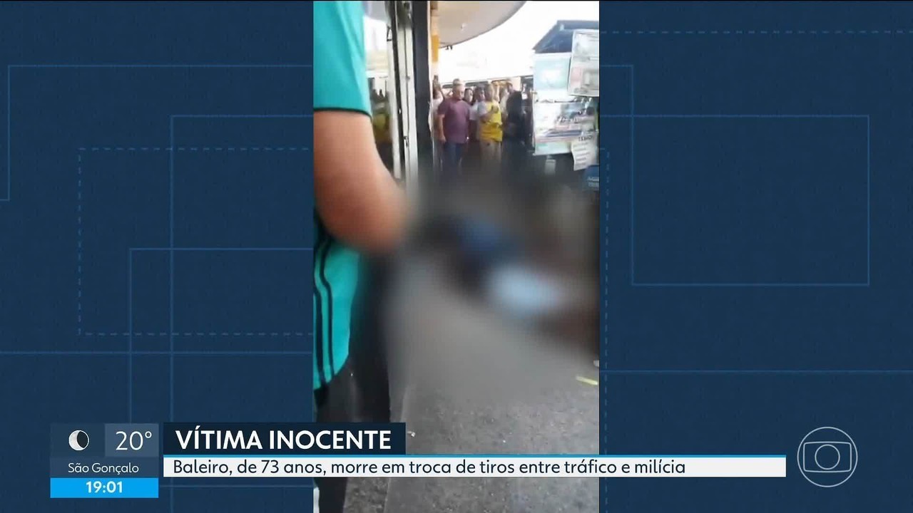 Idoso morre atingido por bala perdida em tiroteio de traficantes e milicianos em São João de Meriti, no RJ