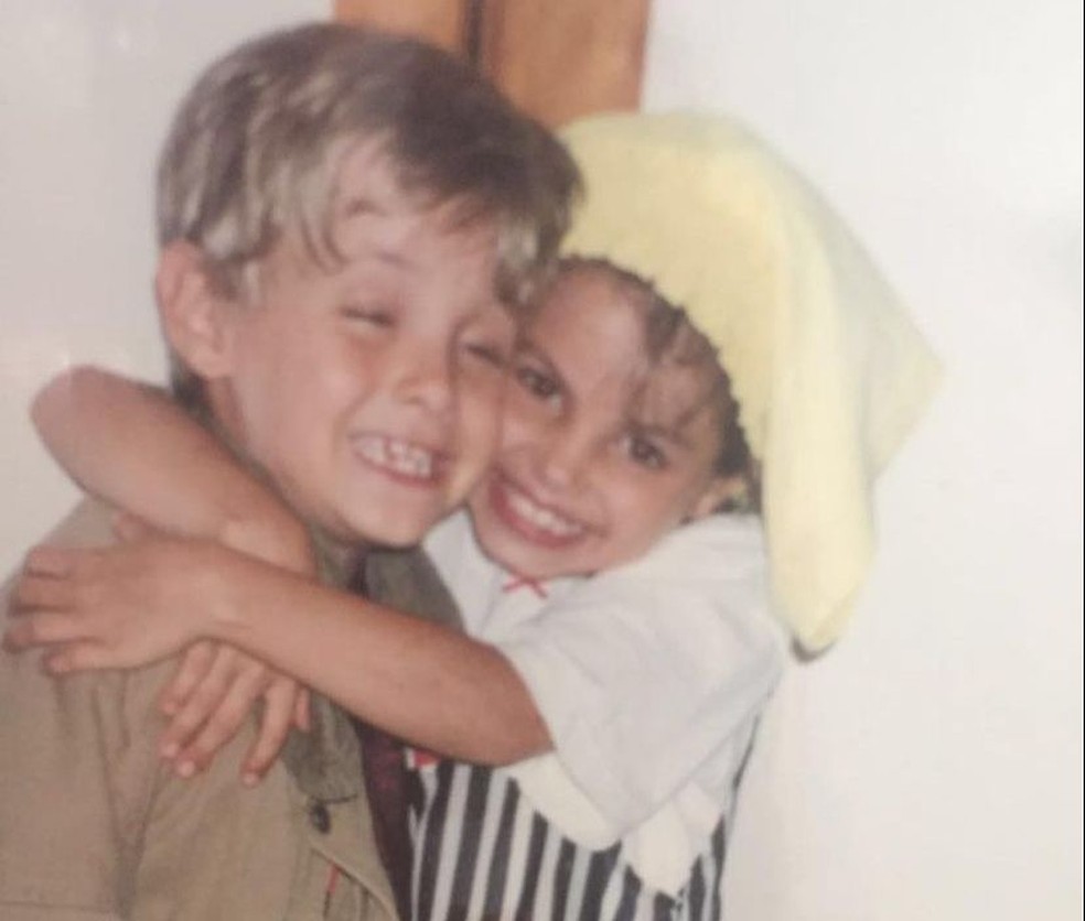 Kayky Brito e Sthefany Brito quando eram crianças — Foto: Reprodução/Instagram