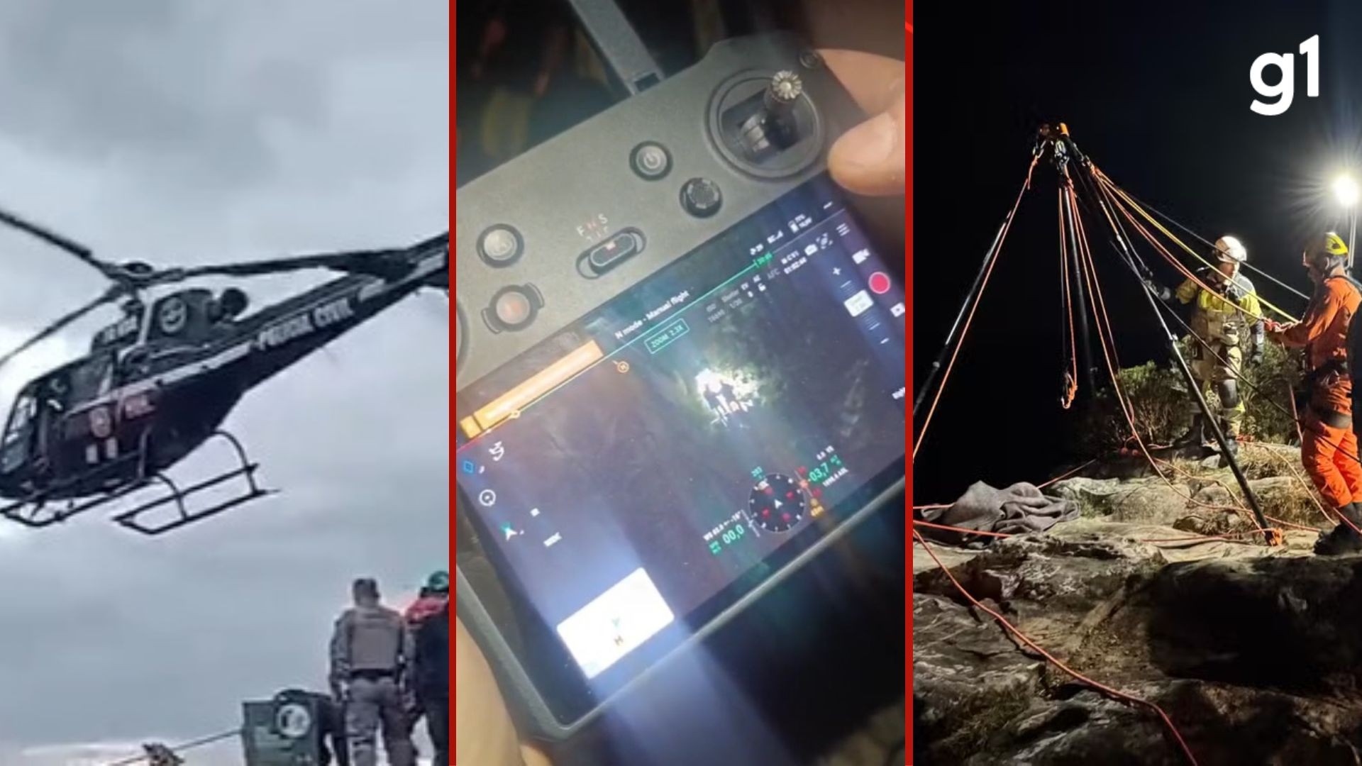 Uso de drones, helicóptero, câmera térmica e rapel: como foi o resgate do corpo da menina que morreu após cair de cânion no RS 