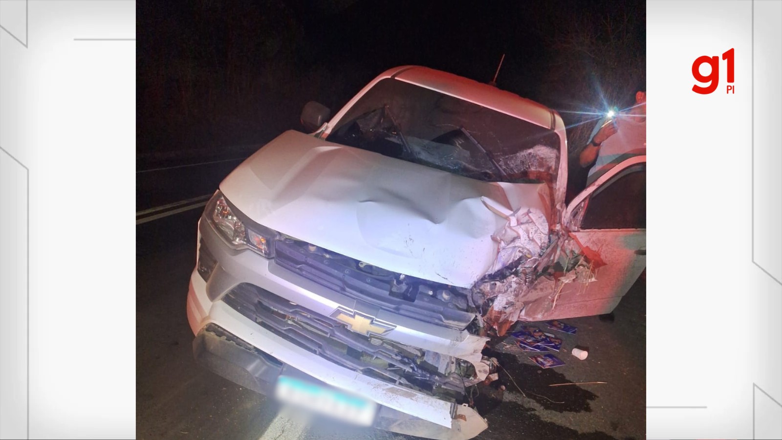 Jovem de 24 anos morre em acidente envolvendo moto e caminhonete na BR-343, em Amarante 