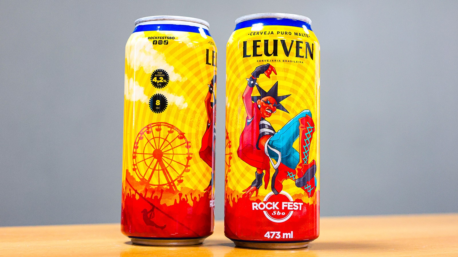 Santa Bárbara Rock Fest 2025 e Cervejaria Leuven lançam lata exclusiva