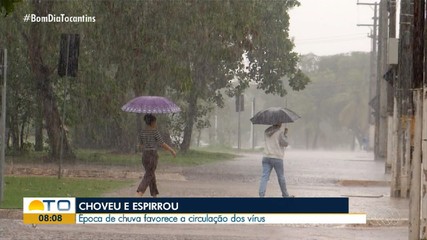 Período chuvoso pode intensificar circulação de síndromes virais