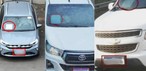 Veículos usavam starlink para comunicação durante trajeto de drogas entre MS, SP e MG — Foto: Ficco/Reprodução
