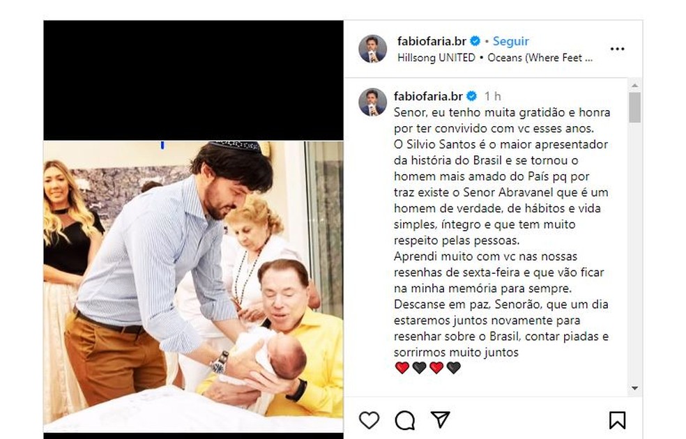 Fábio Faria e Silvio Santos — Foto: Divulgação
