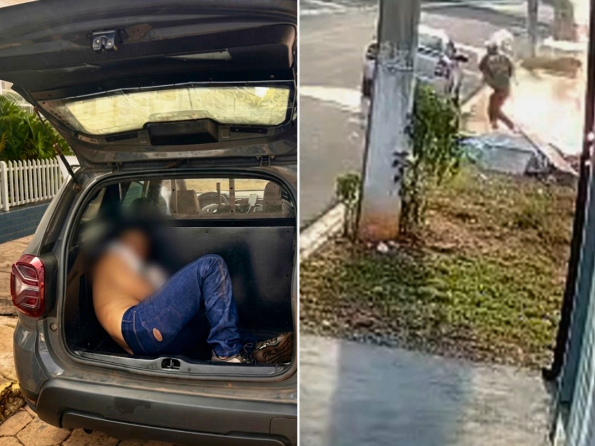 VÍDEO: homem é preso após atear fogo à esposa e ao sogro no interior de SP; ele também se queimou