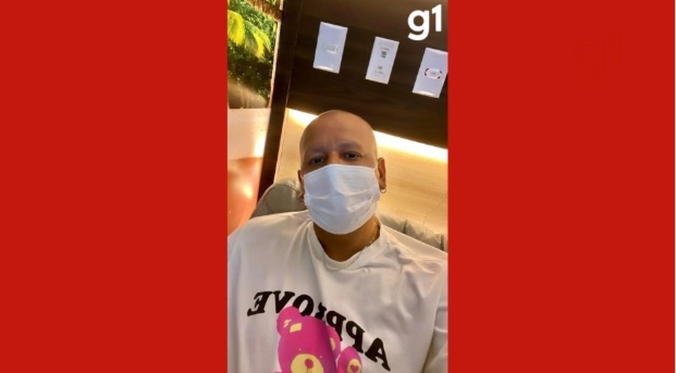 Ivann durante tratamento médico — Foto: Reprodução