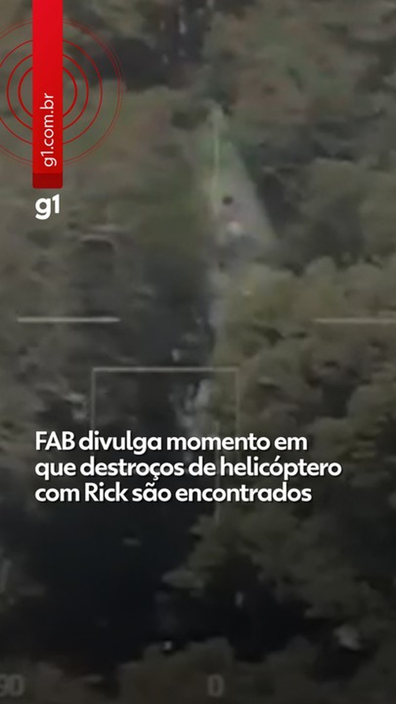 VÍDEO mostra momento em que avião da FAB encontra destroços de helicóptero que caiu 