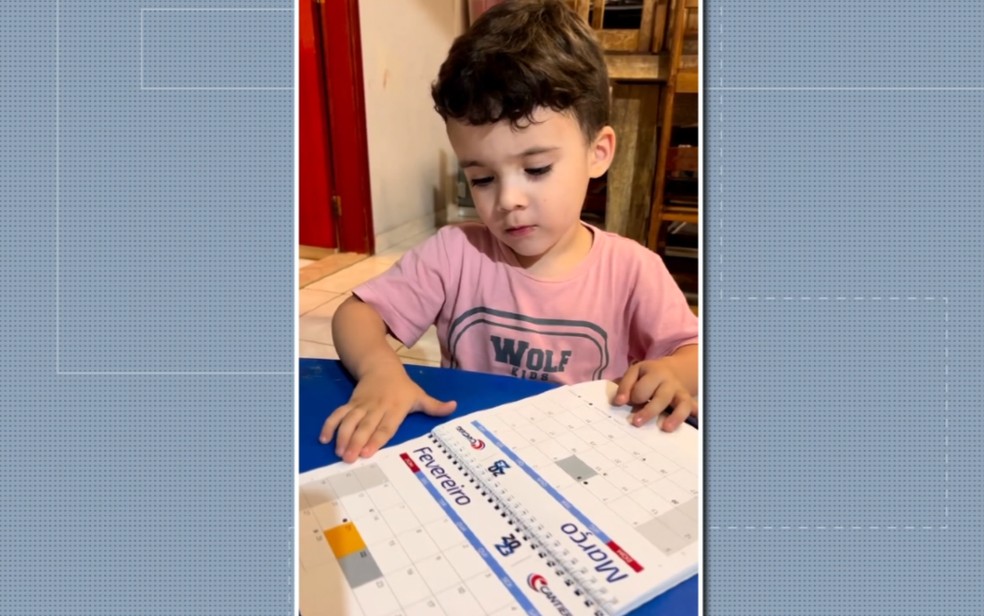 Menino de 5 anos que tem QI de 137 chama atenção por habilidades em idiomas e matemática em MG — Foto: Reprodução EPTV