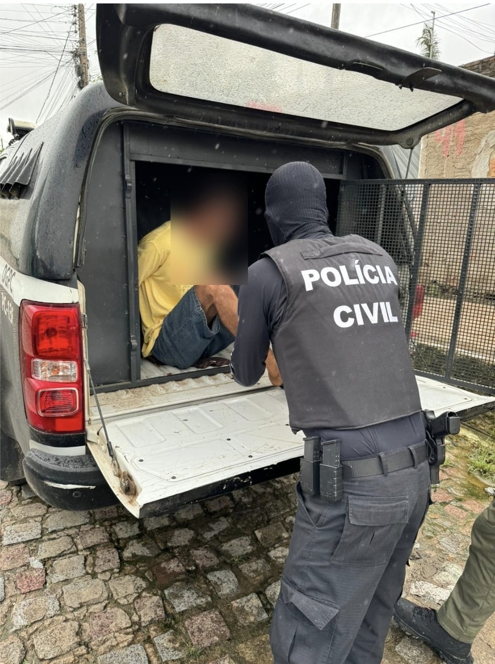 Polícia prendeu homem suspeito de matar amigo PM em Arapiraca, AL — Foto: Polícia Civil de Alagoas
