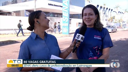 Senai oferta 80 vagas gratuitas para cursos profissionalizantes em Luzimangues