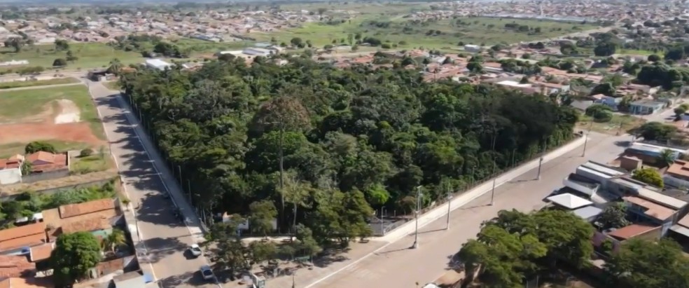 Imagem aérea de Canaã dos Carajás — Foto: Reprodução/Rede Liberal