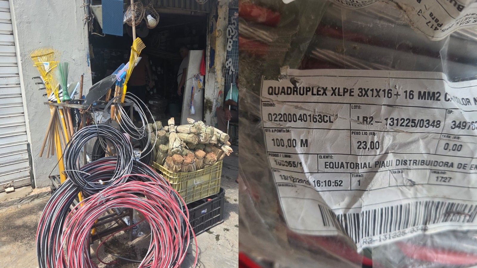 Dono de loja de materiais de construção é preso no MA suspeito de vender cabos desviados da Equatorial Piauí