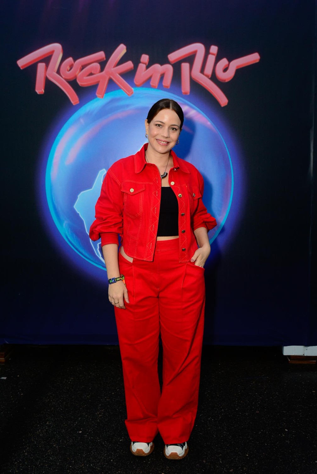 Leandra Leal no terceiro dia de Rock in Rio 2022 — Foto: Webert Belicio/Agnews