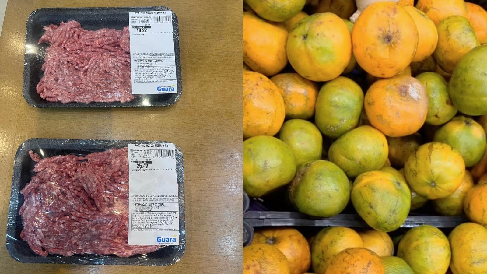 Fiscalização encontra carne vencida e frutas podres em dois supermercados de Fortaleza