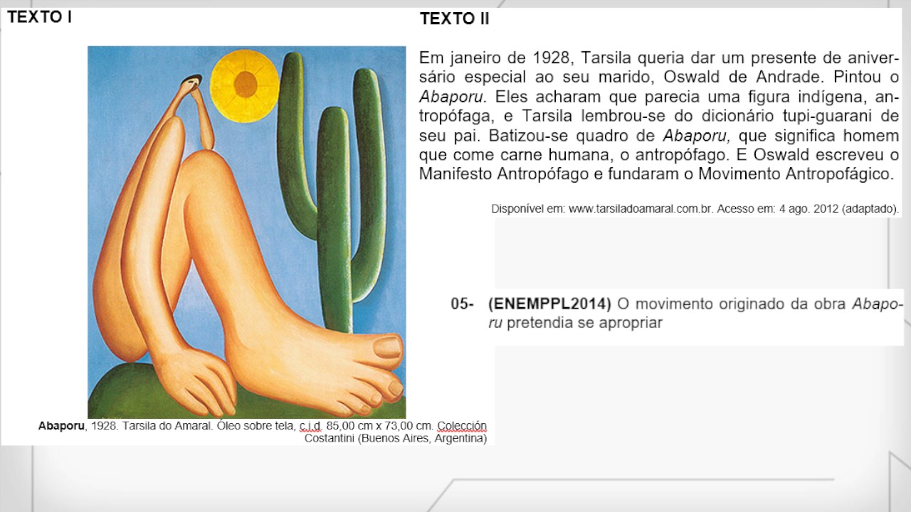 Enem 2025: responda QUIZ para testar conhecimentos sobre artes