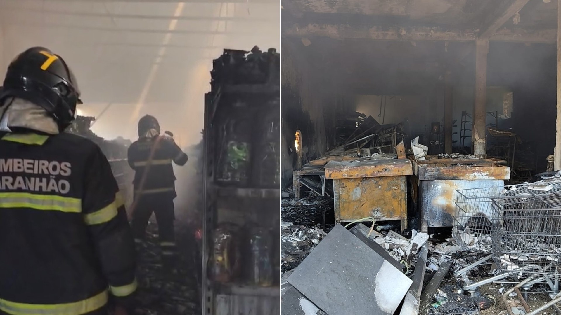 VÍDEO: Incêndio de grandes proporções atinge estabelecimento comercial em Timbiras e provoca explosões