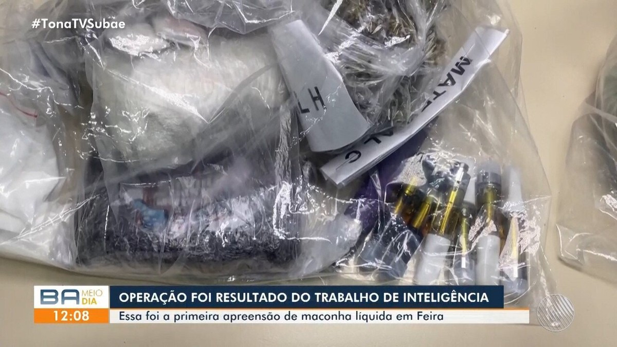 Homem é preso suspeito de tráfico de drogas com maconha líquida no interior da Bahia