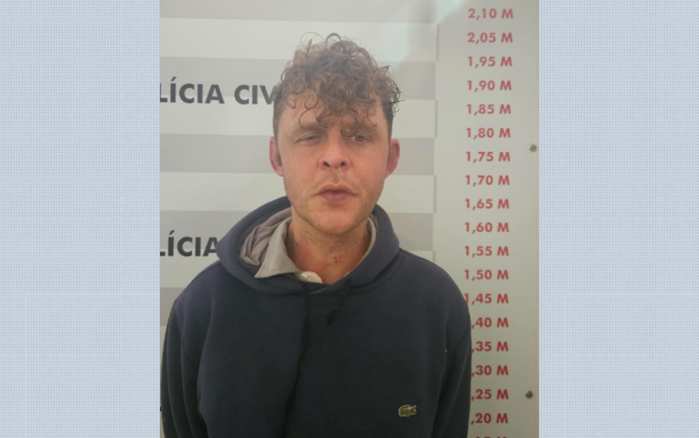 Alessandro Arantes foi preso no domingo (25), em Batatais, SP, por suspeita de envolvimento em incêndio criminoso — Foto: Divulgação