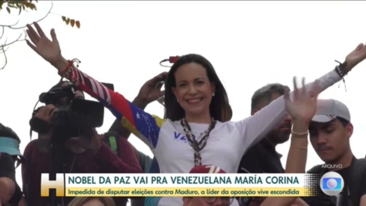 Comitê do Nobel cancela entrevista coletiva de María Corina Machado, diz agência 