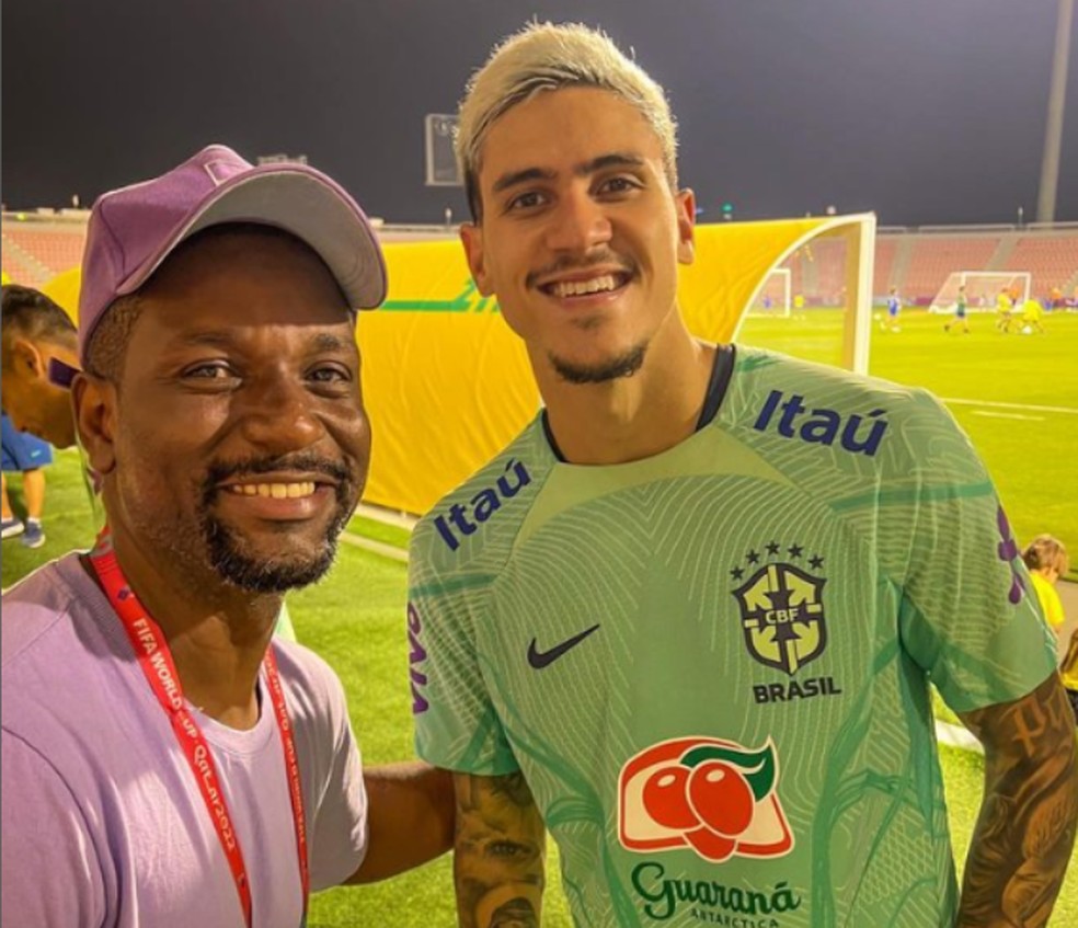 Tiago durante a Copa do Mundo do Qatar, em 2022 — Foto: Redes sociais