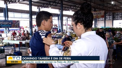 Semus oferece ponto de vacinação na Feira da 307 Norte para moradores de Palmas