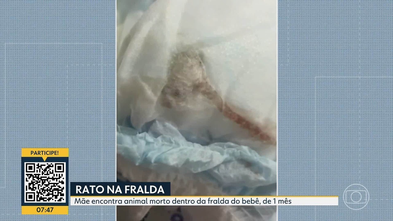 Mãe encontra rato morto na fralda de bebê; VÍDEO