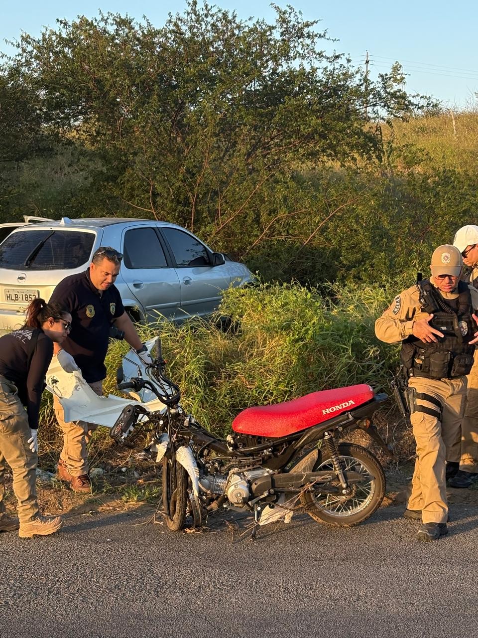 Policial militar morre após colisão entre moto e carro em Itabaiana, na Paraíba