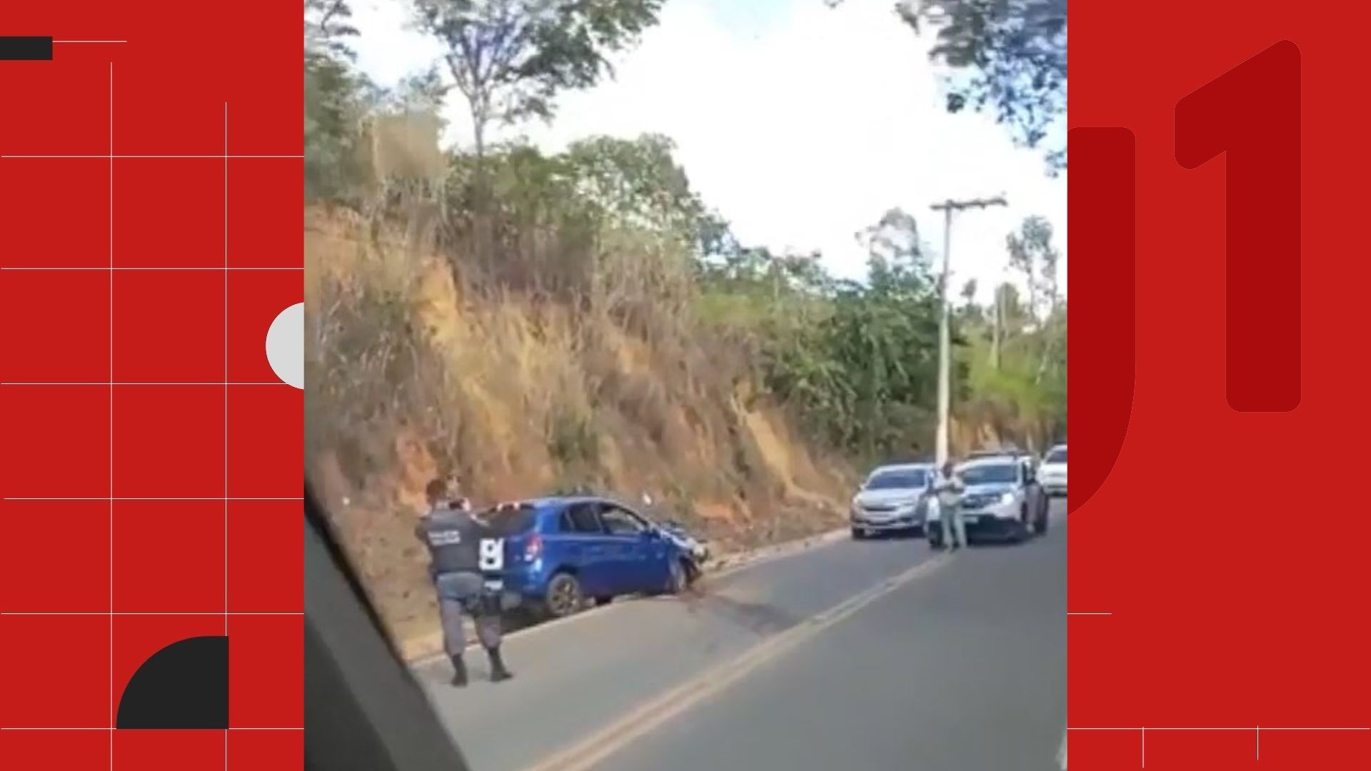 Motorista tenta espantar mosca dentro de carro, provoca acidente e fica ferida  no ES