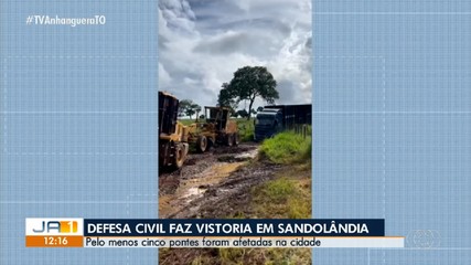 Defesa Civil faz vistoria em Sandolândia