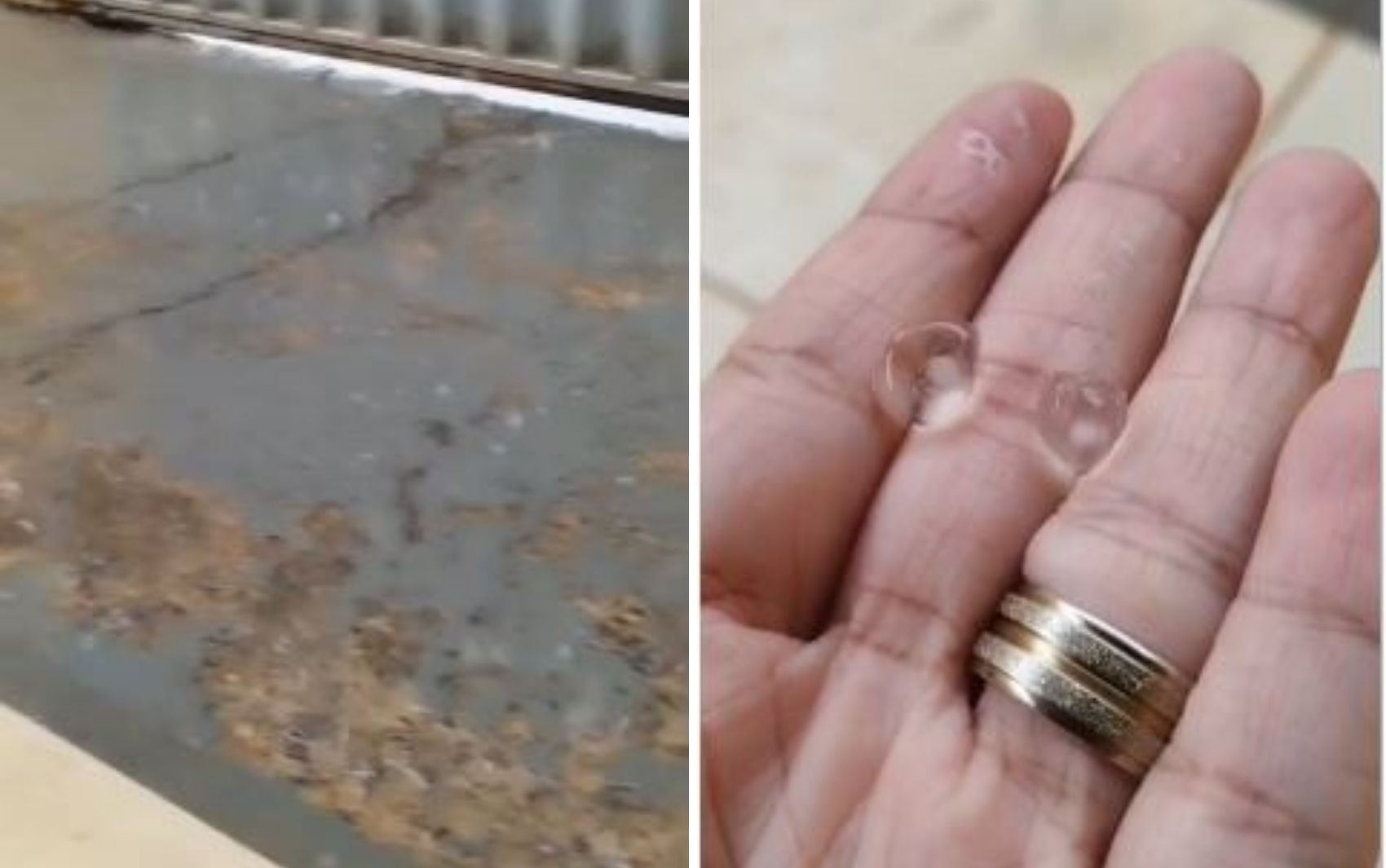 Chuva de granizo atinge bairros de Goiânia