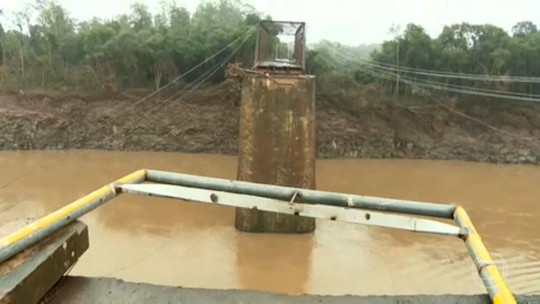 Chuva e o vento atrasam os trabalhos de reconstrução no Vale do Taquari - Programa: Jornal Nacional 
