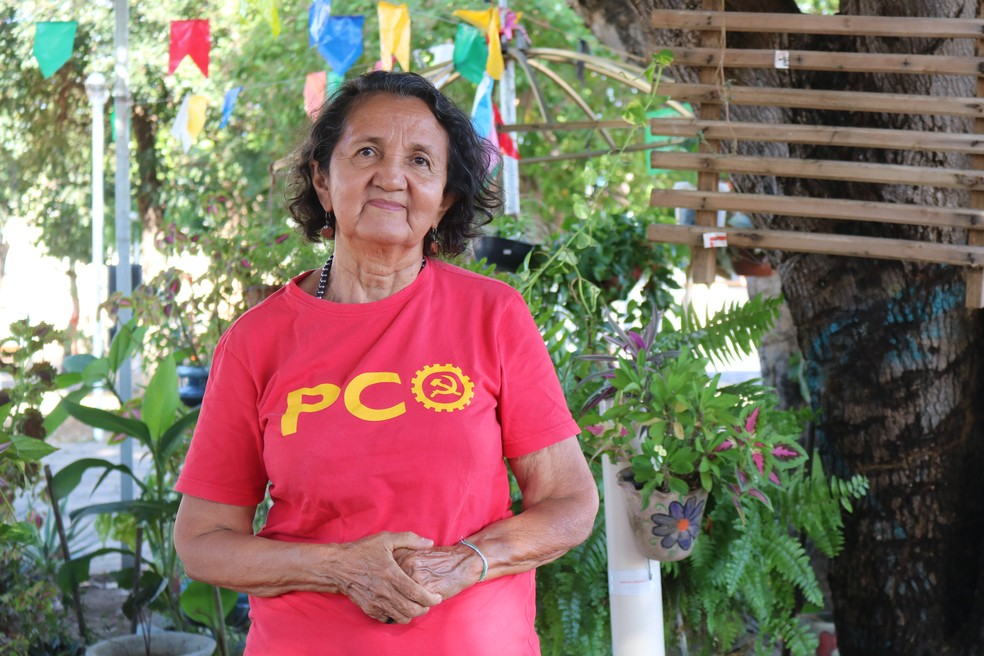 Lourdes Melo candidato ao Governo do Piau&iacute; pelo PCO &mdash; Foto: Mayara Valen&ccedil;a/g1 Piau&iacute;