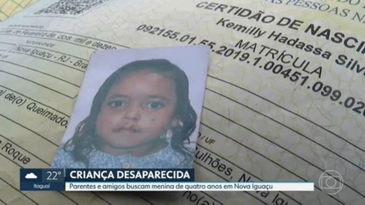 Menina de 4 anos desaparece em Nova Iguaçu | Rio de Janeiro | G1