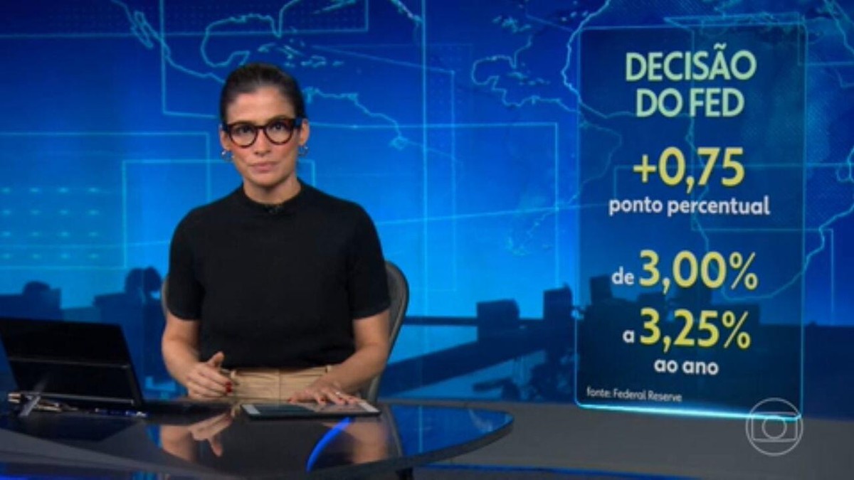 EUA Aumentam Taxa De Juros Em 0,75 Ponto Percentual | Jornal Nacional | G1