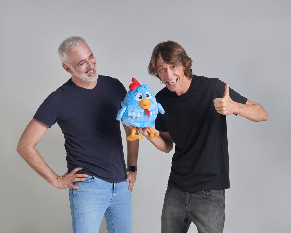 Juliano Prado e Marcos Luporini, os criadores da Galinha Pintadinha � Foto: Divulga��o