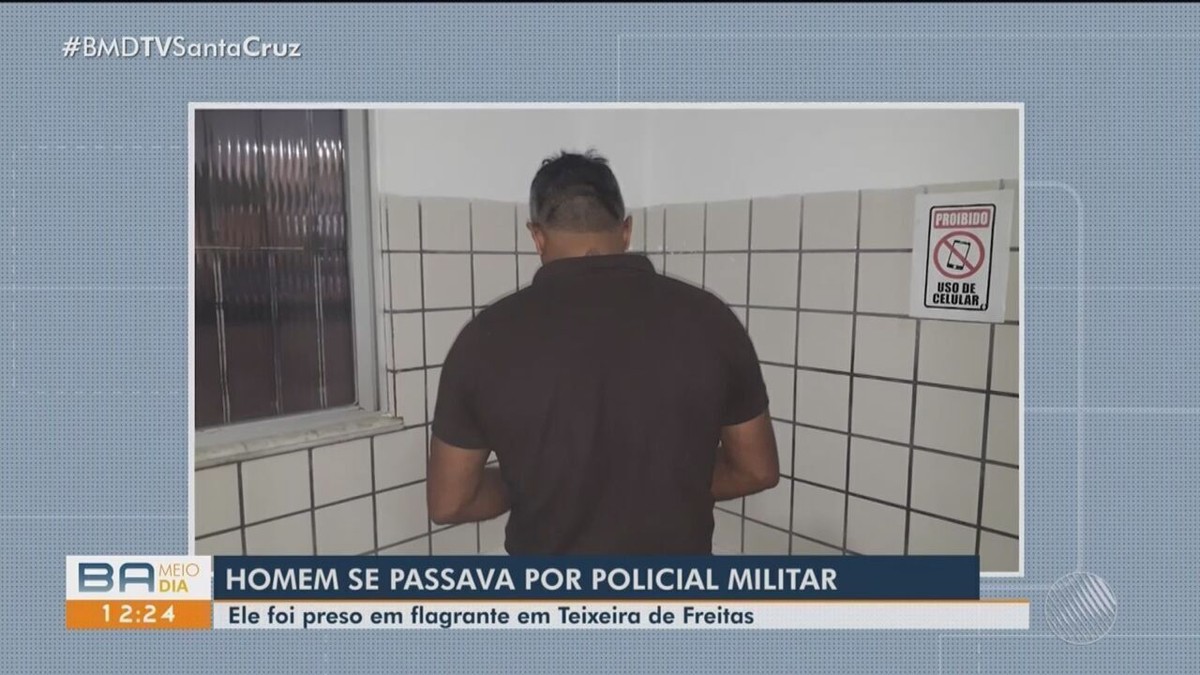 Homem é Preso Por Suspeita De Se Passar Por Policial Militar Na Ba Fardamento Similar Ao Da Pm 1917