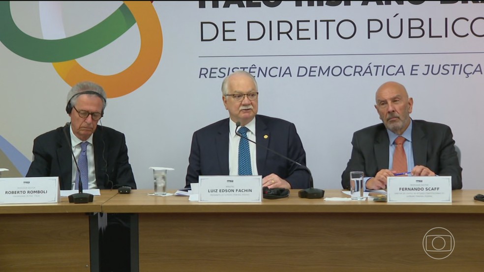 Em meio à crise do caso Master, Fachin afirma que os fatos revelados exigem firmeza e serenidade — Foto: Jornal Nacional/ Reprodução