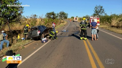 Acidente envolvendo um carro e um caminhão deixa duas pessoas mortas na TO-080