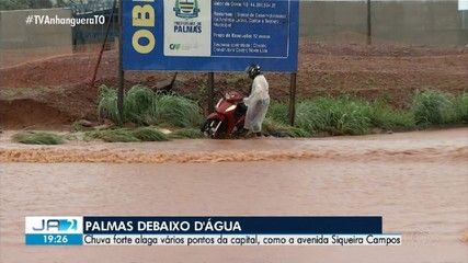 Palmas e Gurupi registram fortes chuvas neste sábado (20)