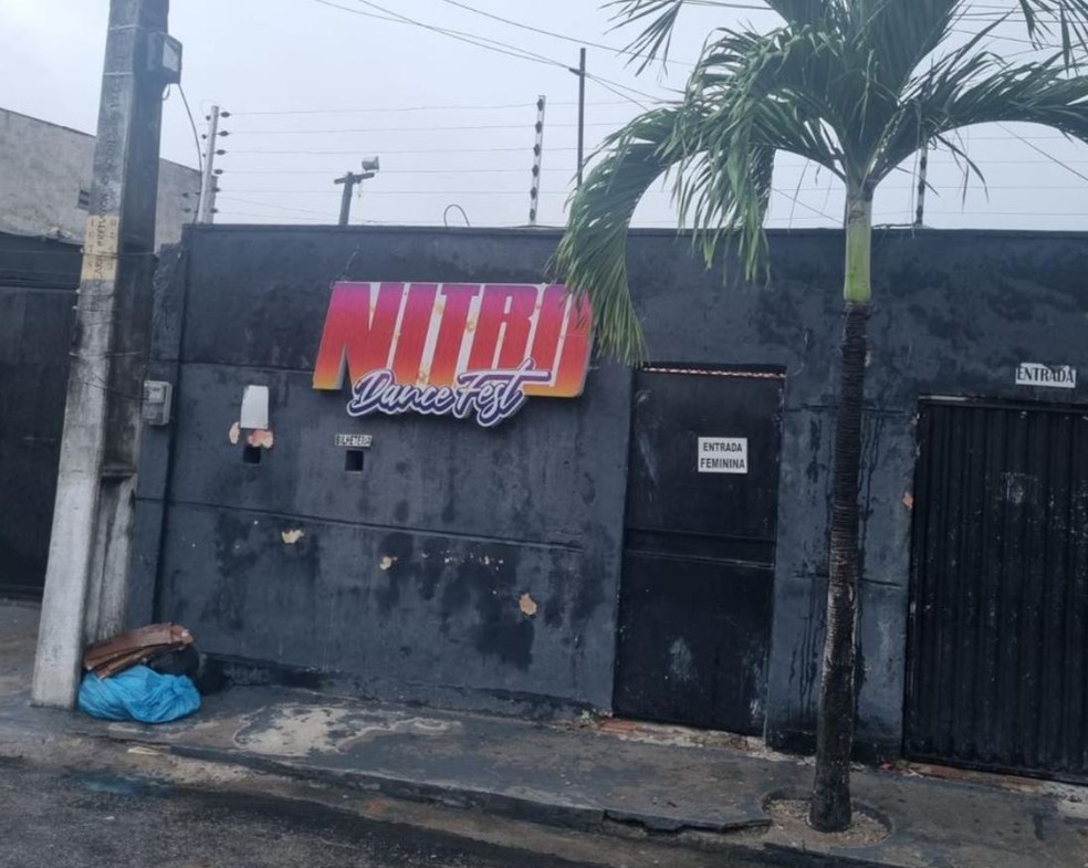 Casa de show ligada a facção criminosa é interditada no Bairro Serrinha, em Fortaleza. — Foto: Ministério Público/ Divulgação