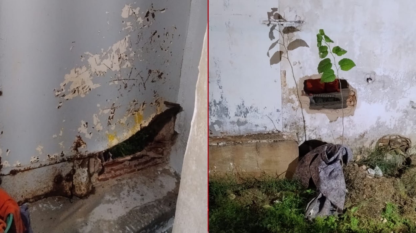 Homens presos por não pagar pensão fogem de centro de triagem por buraco, em Londrina